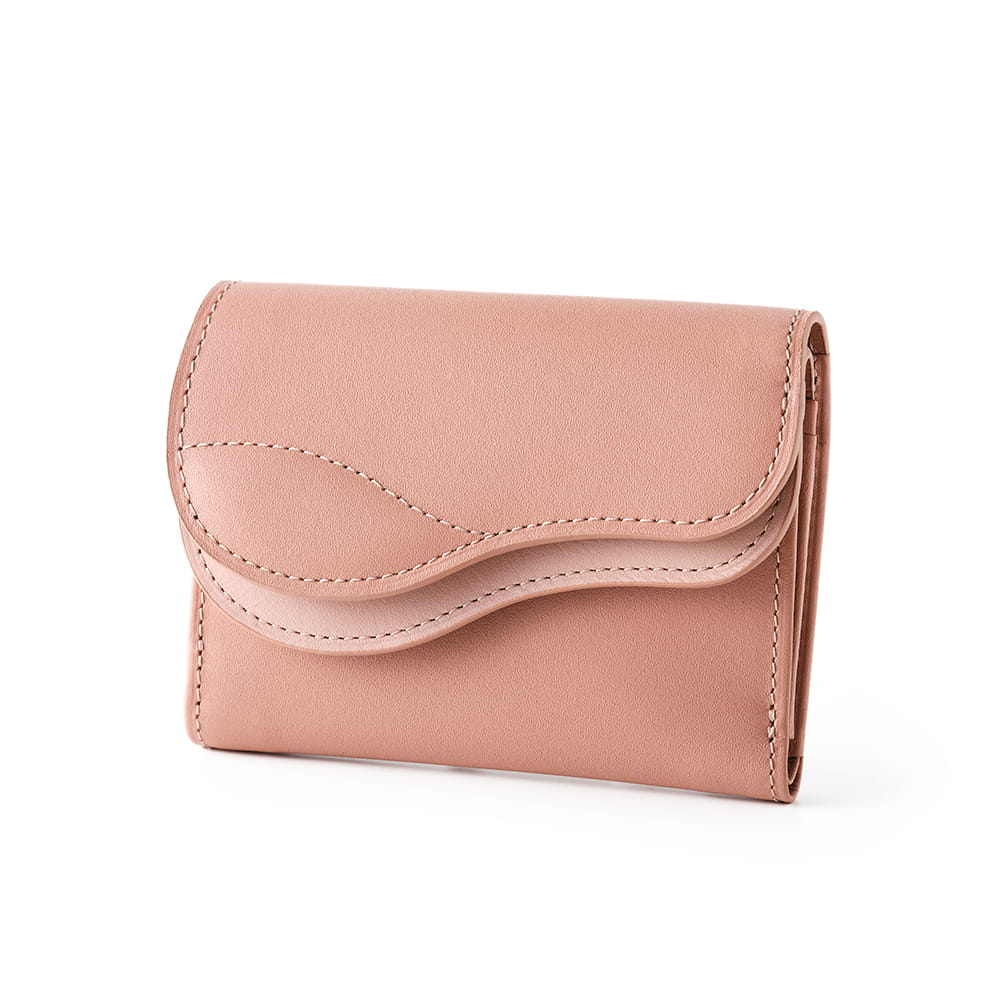 二つ折り財布 革財布 鞍