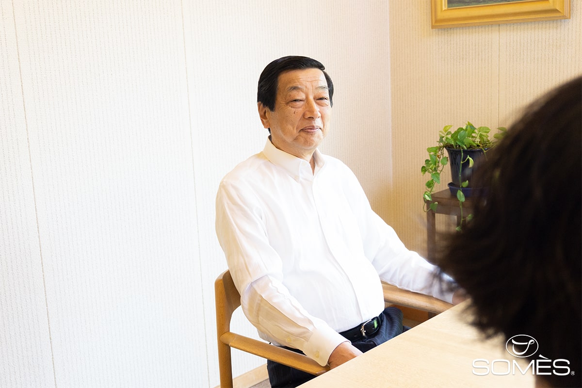 ソメスサドルの歴史を語る染谷社長